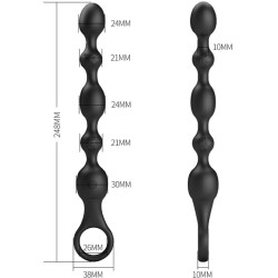 Pretty Love - Balles Anal Van 10 Vibrations Rechargeables En Silicone